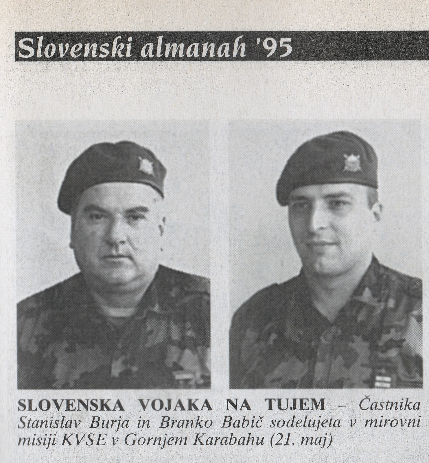 Slovenski almanah '95 — Slovenska vojaka na tujem